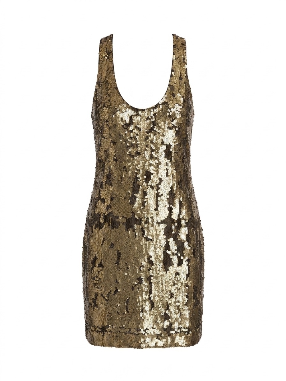 Robert Rodriguez Gold‎ Sequin Mini Dress Size 4 Sexy Party Cocktail Glam Bodycon